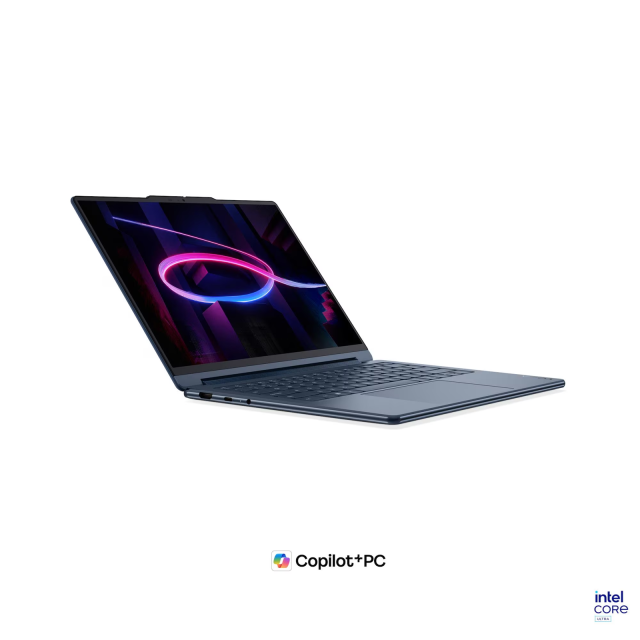 Лаптоп Lenovo Yoga 9 2-in-1 14IPH11 Aura Edition, Intel Core Ultra 7 355 8C (1.7 / 4.7 GHz, 12MB Cache), 14.0" (35.56 cm) 2.8K WQXGA+ OLED Anti-fingerprint Glossy Display, Touchscreen, Intel Graphics 4 Xe3, 32GB LPDDR5X, 1TB M.2 NVMe SSD, Windows 11 