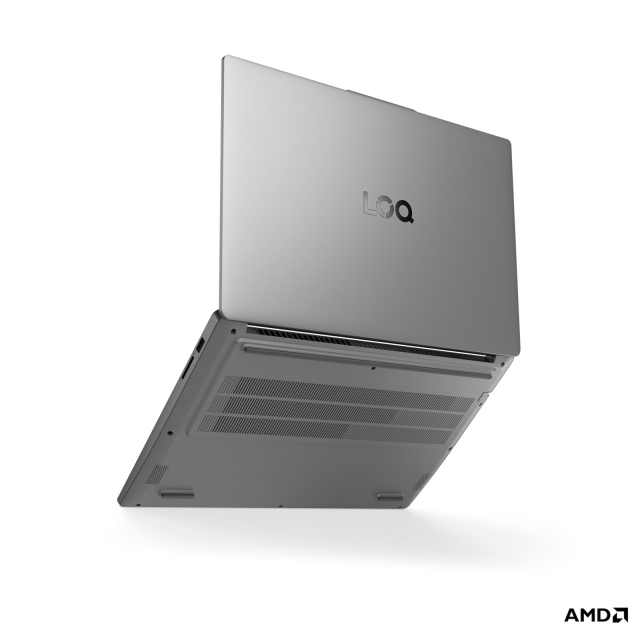 Лаптоп Lenovo LOQ Essential 15ARP10E, AMD Ryzen 5 150 6C (3.30 / 4.55 GHz, 16MB Cache), 15.6'' (39.62 cm) FHD IPS Anti-glare Display, NVIDIA GF RTX3050 6GB GDDR6, 16GB DDR5, 512GB M.2 NVMe SSD, No OS