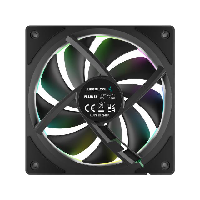 Комплект вентилатори DeepCool Fan Pack 3-in-1 3x120mm - FL12R SE Black, Reverse, Addressable RGB