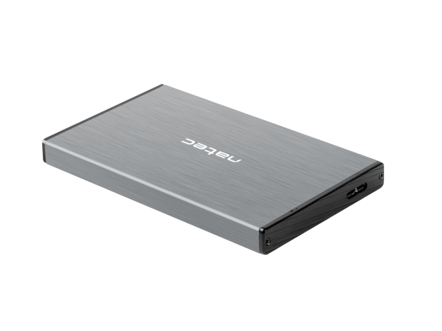 Кутия за HDD / SSD Natec Rhino Go, 2.5"(6.35 cm), SATA III (6 Gb/s), USB 3.0, Сив