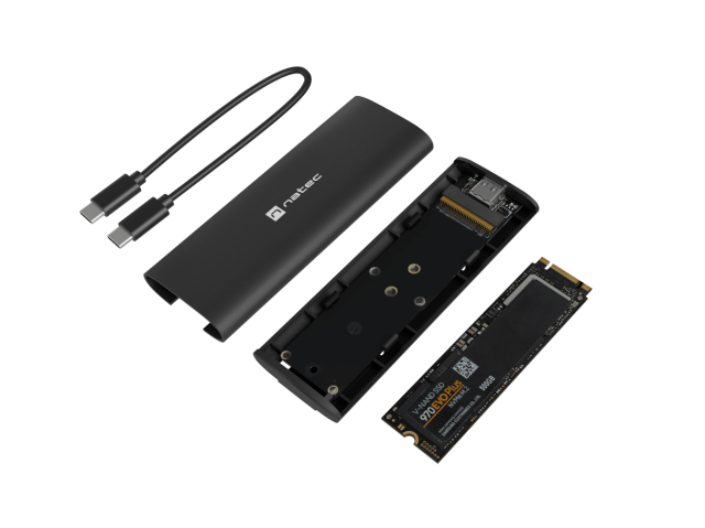 Кутия за твърд диск Natec Rhino, M.2 NVME, USB-C 3.1 Gen 2