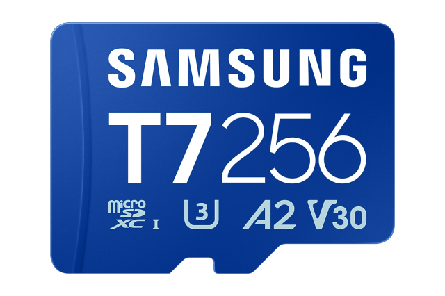 Карта памет Samsung T7 microSD 256GB, Read 170 MB/s, UHS-I, U3, V30, A2 