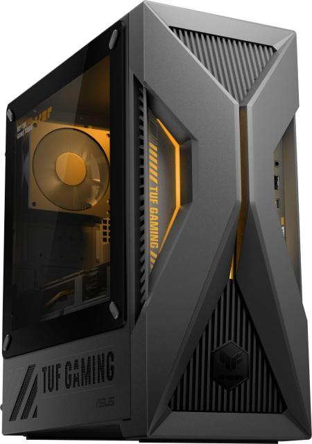Компютър ASUS TUF Gaming T500, AMD Ryzen 7 260 8C (3.8 / 5.1 GHz, 16MB Cache), NVIDIA RTX 5060 8GB GDDR7, 16GB DDR5 5200 SoDIMM, 1TB SSD M.2 NVMe, No OS