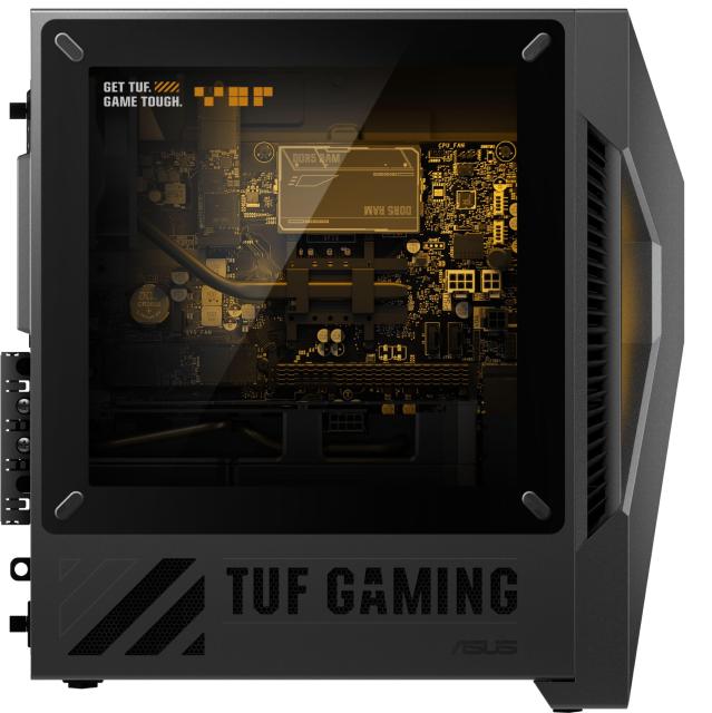 Компютър ASUS TUF Gaming T500, AMD Ryzen 7 260 8C (3.8 / 5.1 GHz, 16MB Cache), NVIDIA RTX 5060 8GB GDDR7, 16GB DDR5 5200 SoDIMM, 1TB SSD M.2 NVMe, No OS
