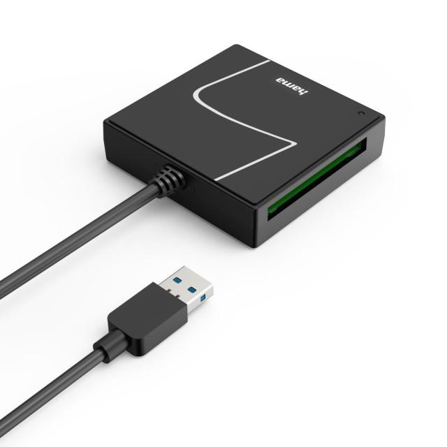 Четец за карти HAMA USB, USB-A, с USB-C адаптер, USB 3.2 Gen1, SD/micro-SD/CF/MS