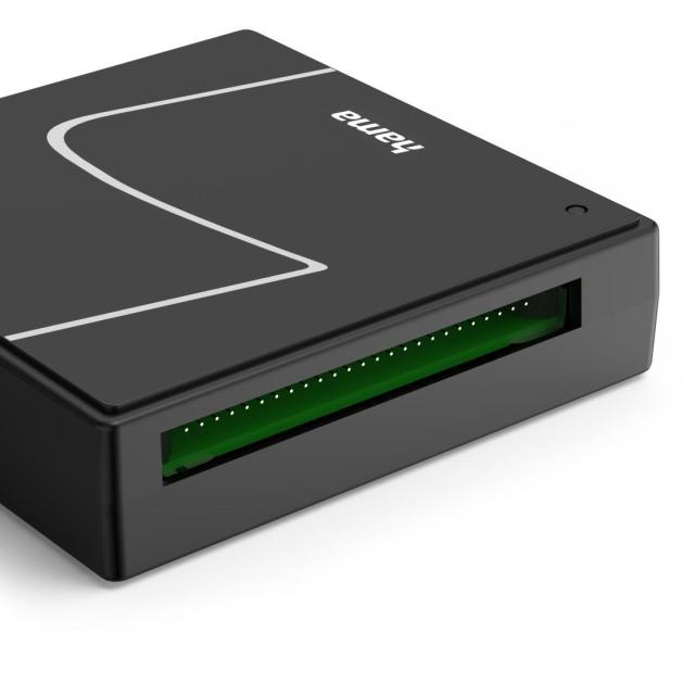 Четец за карти HAMA USB, USB-A, с USB-C адаптер, USB 3.2 Gen1, SD/micro-SD/CF/MS