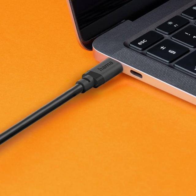 Кабел HAMA USB Type-C(м) към USB Type-А(м), USB 3.2 Gen 1, 0.75м, 5Gbit/s