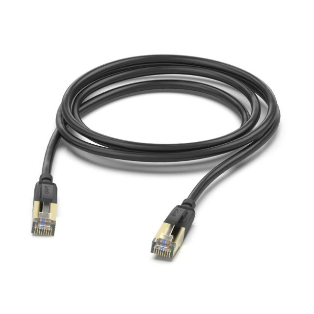 Мрежов пач кабел HAMA cat.8 S/FTP, 40Gbit/s, екраниран, 3м