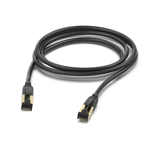Мрежов пач кабел HAMA cat.8 S/FTP, 40Gbit/s, екраниран, 3м