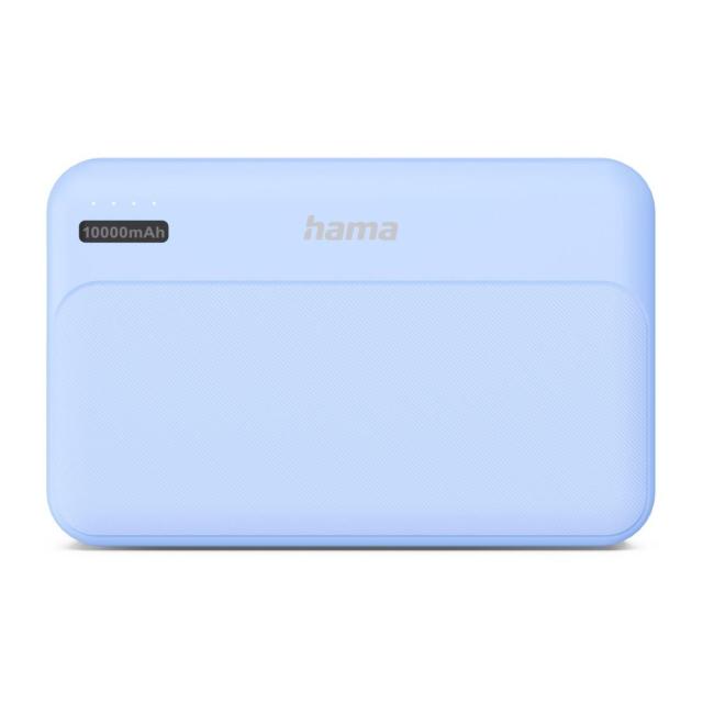 Външна батерия HAMA "Pocket 10", 10000 mAh, Изходи: 2 x USB-A, син