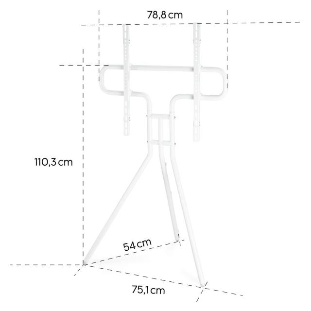 Стойка HAMA за TV Easel Design , до 191см / 75"/, до 40кг, бял