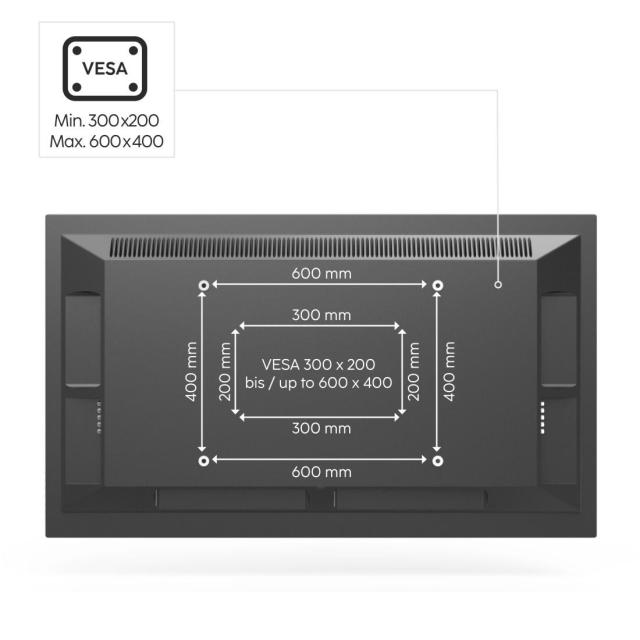Стойка HAMA за TV Easel Design , до 191см / 75"/, до 40кг, бял