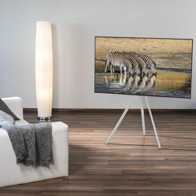 Стойка HAMA за TV Easel Design , до 191см / 75"/, до 40кг, бял