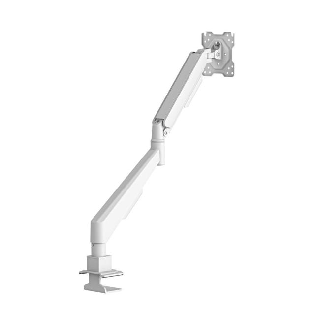 Стойка HAMA за монитор за бюро, 17"-35", регулируема, газова пружина, бял