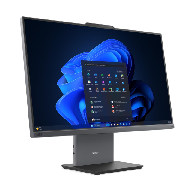 Компютър Lenovo All-in-One ThinkCentre neo 50a 24 Gen 6 LNL, Intel Core Ultra 7 256V 8C (2.2 / 4.8 GHz, 12MB Cache), 23.8" (60.45 cm) FHD IPS Anti-glare Display, Intel Arc 140V, 16GB LPDDR5X, 512GB SSD M.2 NVMe, No OS