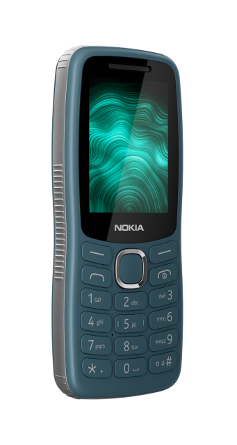 Телефон Nokia 123 SHIELD DS GREEN, 2.4'' (6.096см) QVGA LED, Unisoc SC6531E, 4MB RAM, 4MB Flash памет (+ microSD), USB Type-C