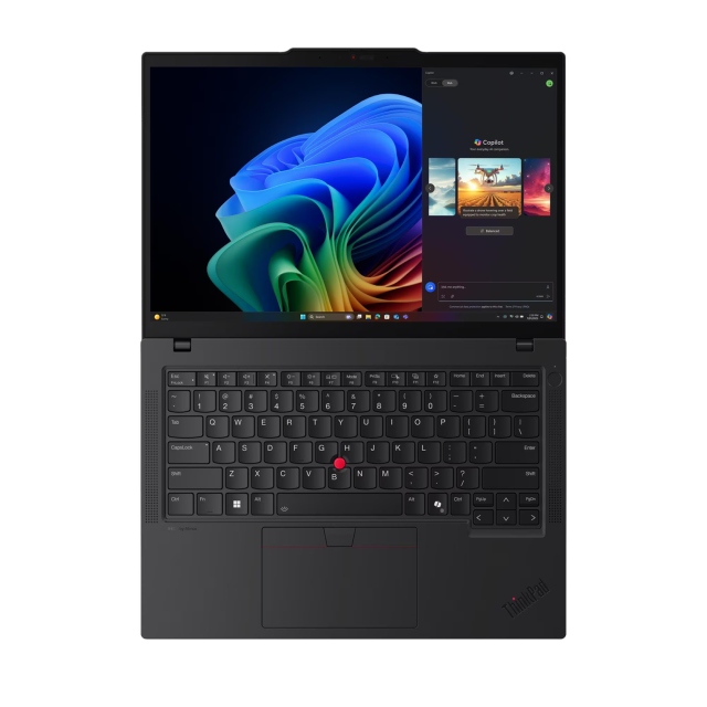 Лаптоп Lenovo Lenovo ThinkPad T14 G6, Intel Core Ultra 7 258V 8C (2.2 / 4.8 GHz, 12MB Cache), 14.0" (35.56 cm) WUXGA IPS Anti-glare Display, Intel Arc 140V, 32GB LPDDR5X, 512GB M.2 NVMe SSD, Windows 11 Pro 