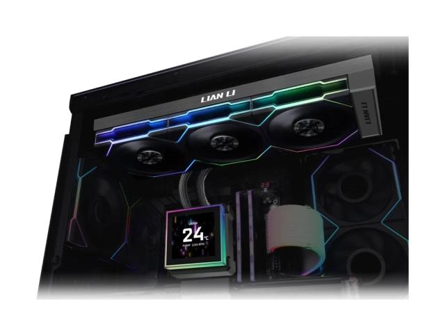 Охладител за процесор Lian Li Water Cooling HydroShift II LCD-S 360TL WHITE, 9-pin USB 2.0/3 pin ADD-RGB 5 /4 pin PWM, Intel LGA 1851/1700, AM4, AM5