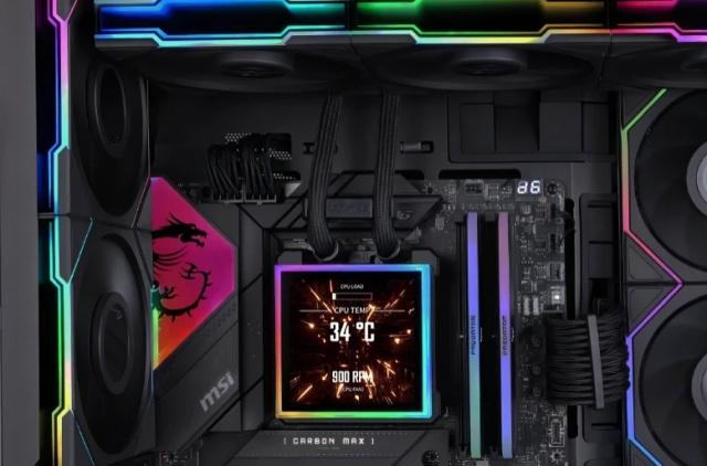 Охладител за процесор Lian Li Water Cooling HydroShift II LCD-S 360TL Black, 3 pin ADD-RGB 5 /4 pin PWM, Intel LGA 1851/1700, AM4, AM5
