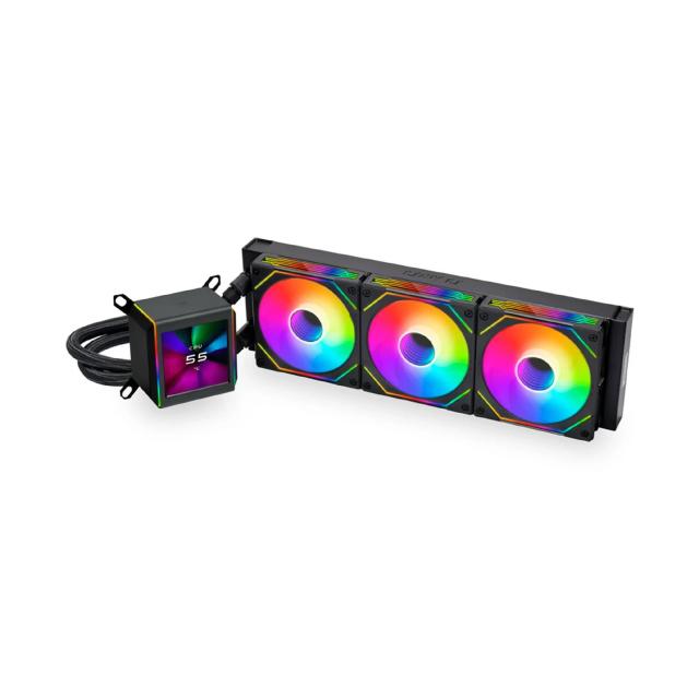Охладител за процесор Lian Li Water Cooling GALAHAD II LCD 360 SL-INF ARGB Black, 3 pin ADD-RGB 5 /4 pin PWM, Intel LGA 1851/1700/1200/115x, AM4, AM5