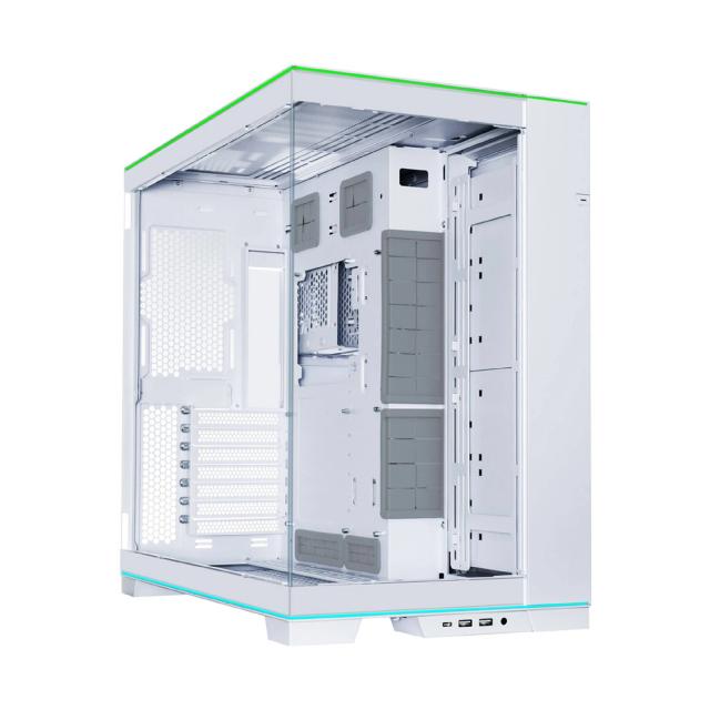 Кутия Lian Li O11D EVO RGB White, Middle Tower, 2x USB 3.0, 1x USB Type-C, 1 x Audio, E-ATX/ATX /M-ATX/MINI-ITX