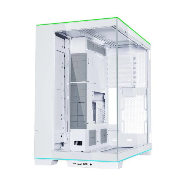 Кутия Lian Li O11D EVO RGB White, Middle Tower, 2x USB 3.0, 1x USB Type-C, 1 x Audio, E-ATX/ATX /M-ATX/MINI-ITX