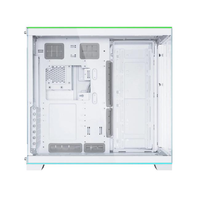Кутия Lian Li O11D EVO RGB White, Middle Tower, 2x USB 3.0, 1x USB Type-C, 1 x Audio, E-ATX/ATX /M-ATX/MINI-ITX