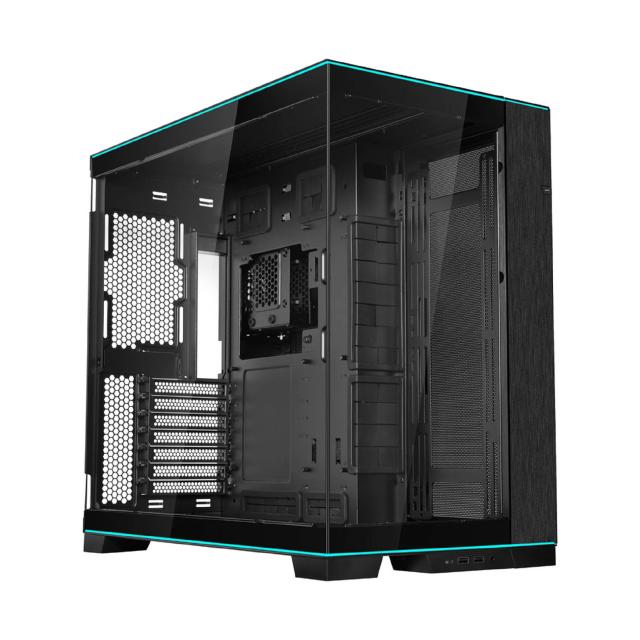 Кутия Lian Li O11D EVO RGB Black, Middle Tower, 2x USB 3.0, 1x USB Type-C, 1 x Audio, E-ATX/ATX /M-ATX/MINI-ITX