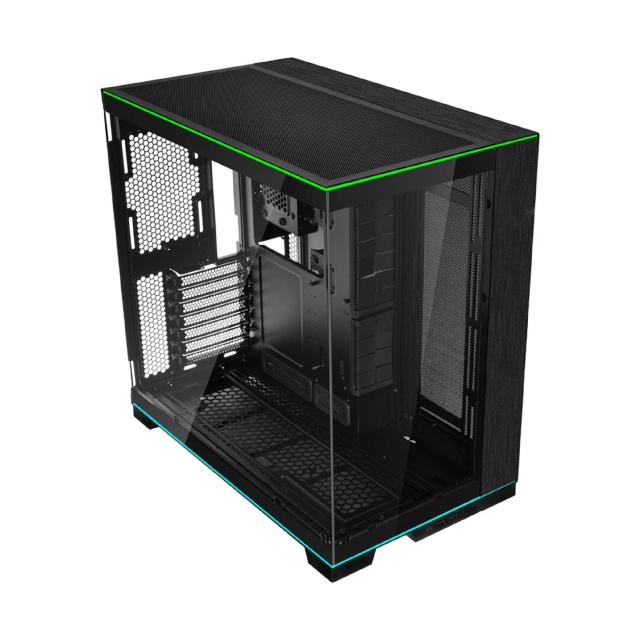 Кутия Lian Li O11D EVO RGB Black, Middle Tower, 2x USB 3.0, 1x USB Type-C, 1 x Audio, E-ATX/ATX /M-ATX/MINI-ITX