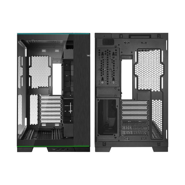 Кутия Lian Li O11D EVO RGB Black, Middle Tower, 2x USB 3.0, 1x USB Type-C, 1 x Audio, E-ATX/ATX /M-ATX/MINI-ITX