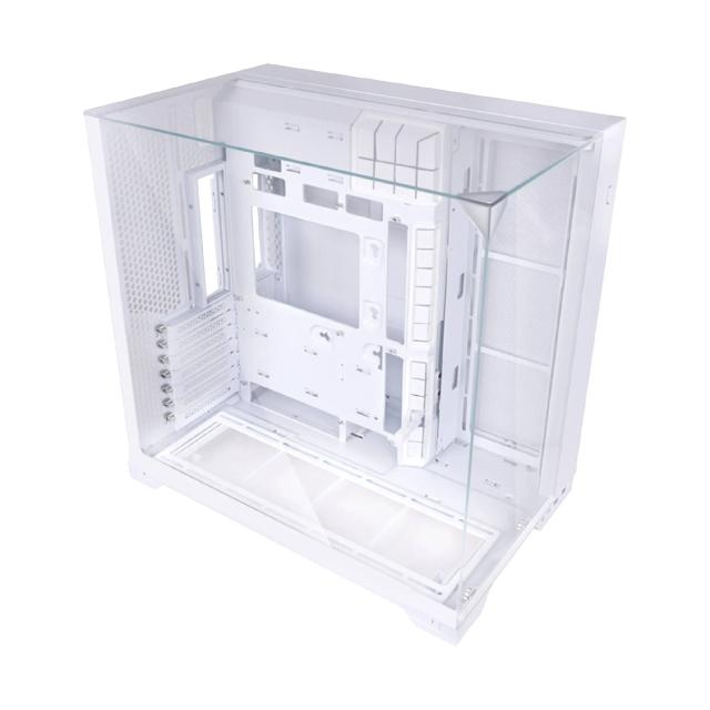 Кутия Lian Li PC-O11 Vision Compact White, Middle Tower, 2x USB 3.0, 1x USB TYPE-C, 1x Audio, Tempered Glass, E-ATX/ATX /M-ATX/MINI-ITX