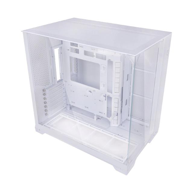 Кутия Lian Li PC-O11 Vision Compact White, Middle Tower, 2x USB 3.0, 1x USB TYPE-C, 1x Audio, Tempered Glass, E-ATX/ATX /M-ATX/MINI-ITX