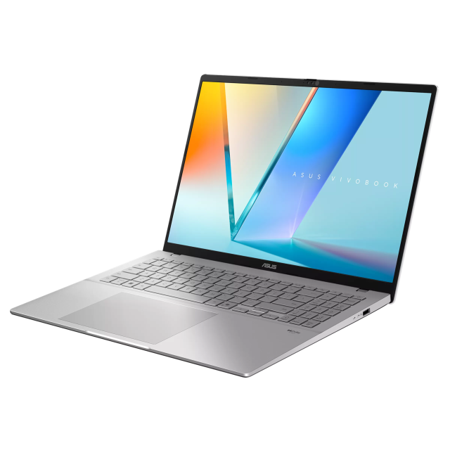 Лаптоп ASUS Vivobook S16 S3607VA-RP163, Intel Core 7 240H 10C (1.8 / 5.2 GHz, 24MB Cache), 16.0" (40.64 cm) Full HD+, IPS Anti-Glare Display, 16GB DDR5, 1TB SSD NVMe, Free DOS
