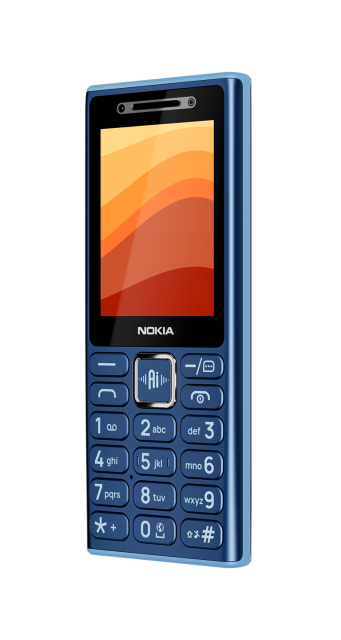 Телефон Nokia 210 4G DS DARK BLUE, 2.4'' (6.096см) QVGA, 64MB RAM, 128MB Flash памет (+ microSD), Bluetooth, USB Type-C