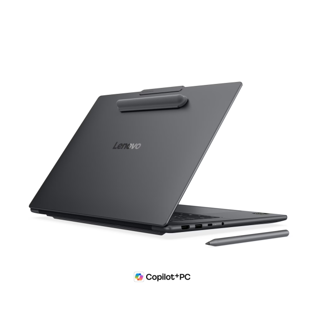 Лаптоп Lenovo Yoga Pro 7 15ASH11, AMD Ryzen AI Max+ 388 8C (3.6 - 5.0 GHz, 32 MB cache), 15.3" (38.86 cm) WQXGA OLED PureSight Pro Glossy / Anti-fingerprint Display, AMD Radeon 8060S, 32GB LPDDR5X, 1TB M.2 NVMe SSD, No OS