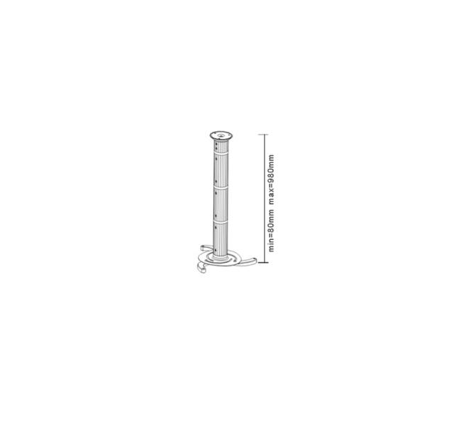 Стойка Sunne Universal Ceiling Projector Bracket, max.10 kg, 8-98 cm ext.