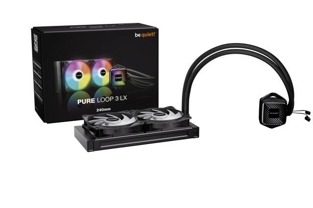 Охладител за процесор be quiet!, Pure Loop 3 LX 240mm, 3 pin/4-Pin PWM, LGA1851/LGA1700, LGA115x/АМ4/AM5