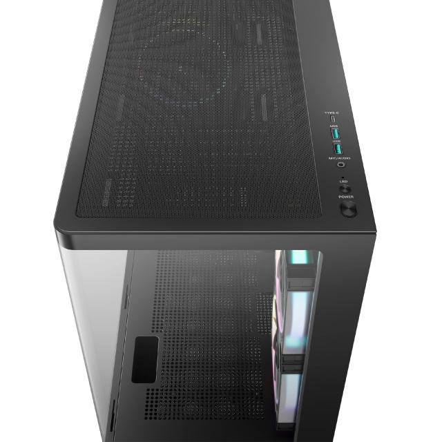 Кутия DeepCool CG380U 3F, Mini Tower, 2x USB 3.0, 1x USB Type-C, mATX / Mini-ITX