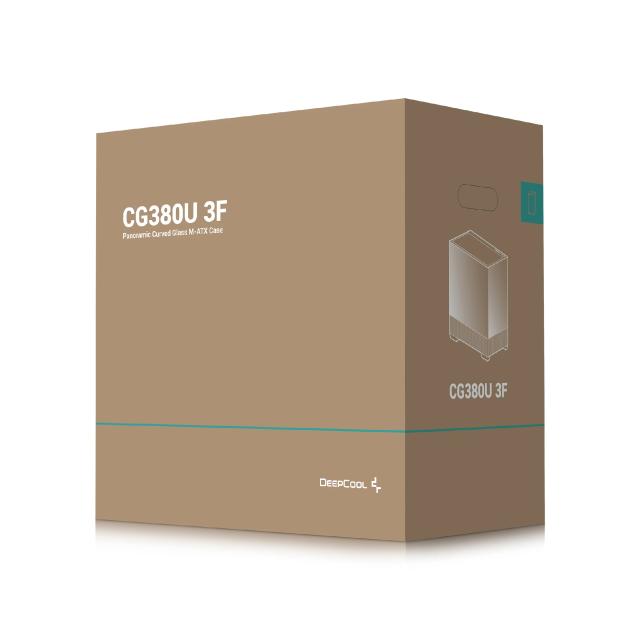 Кутия DeepCool CG380U 3F, Mini Tower, 2x USB 3.0, 1x USB Type-C, mATX / Mini-ITX