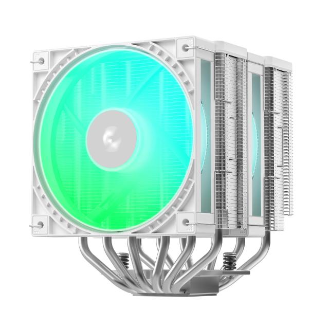 Охладител за процесор DeepCool CPU Cooler AG620 G2 WH ARGB - Dual-Tower - LGA1700,1851/AM4, AM5