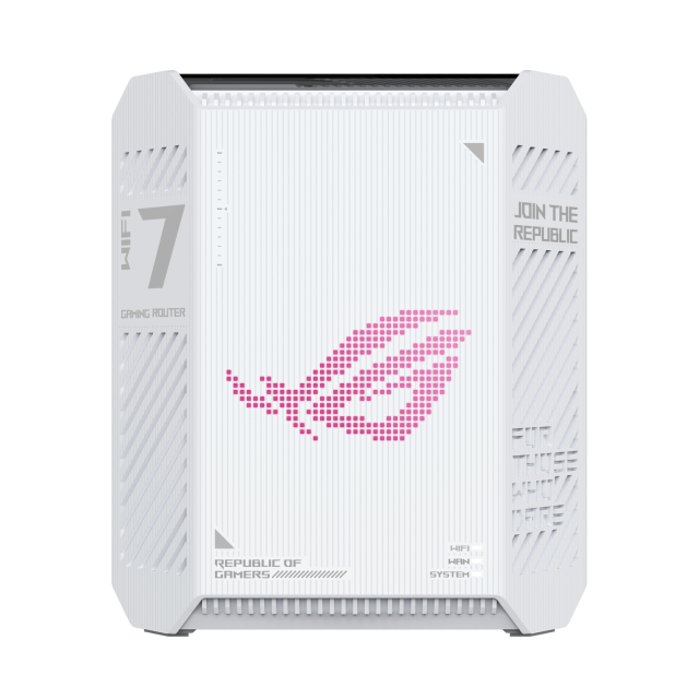 Рутер ASUS ROG Strix GS-BE7200 Dual-band WiFi 7, AiMesh, 2.4 / 5 GHz, 1376+5764 Mbps. LAN: 4x10/100/1000/2500, WAN: 1x10/100/1000/2500Base-T