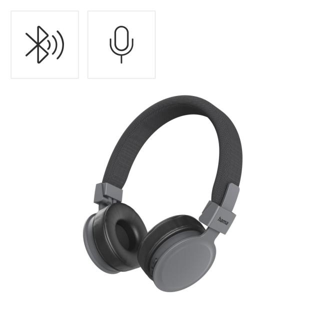 Слушалки HAMA с микрофон "Freedom Lit III", 20 - 20 kHz, Bluetooth, черни