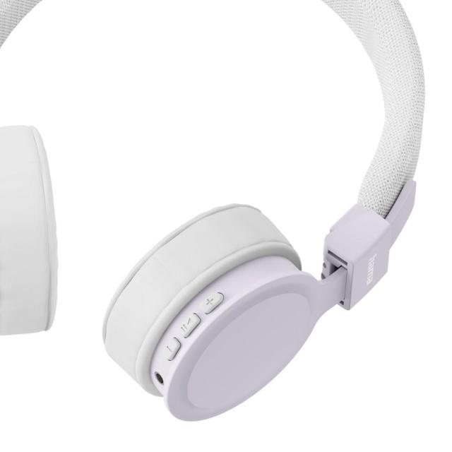 Слушалки HAMA с микрофон "Freedom Lit III", 20 - 20 kHz, Bluetooth, бял