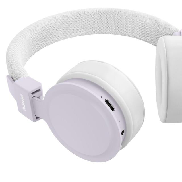 Слушалки HAMA с микрофон "Freedom Lit III", 20 - 20 kHz, Bluetooth, бял