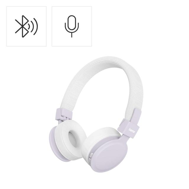 Слушалки HAMA с микрофон "Freedom Lit III", 20 - 20 kHz, Bluetooth, бял