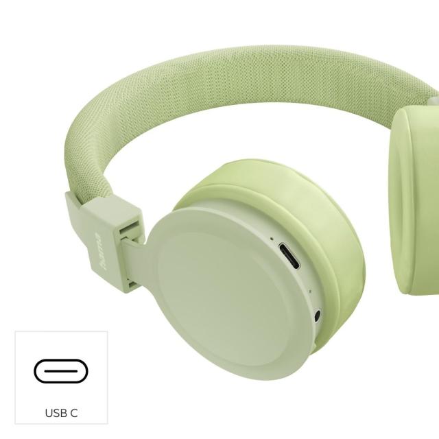 Слушалки HAMA с микрофон "Freedom Lit III", 20 - 20 kHz, Bluetooth, зелен