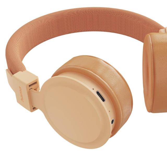 Слушалки HAMA с микрофон "Freedom Lit III", 20 - 20 kHz, Bluetooth, оранжев