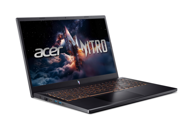 Лаптоп Acer Nitro V15 ANV15-52-52H5, Intel Core 5 210H 8C (1.6 / 4.8 GHz, 12MB Cache), 15.6'' (39.62 cm) FHD IPS Display, NVIDIA GF RTX4050 6GB GDDR6 DLSS 316GB DDR5, 512GB M.2 NVMe SSD, Free DOS