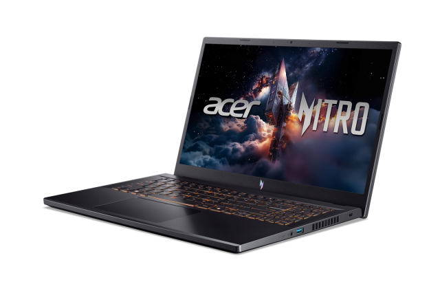 Лаптоп Acer Nitro V15 ANV15-52-52H5, Intel Core 5 210H 8C (1.6 / 4.8 GHz, 12MB Cache), 15.6'' (39.62 cm) FHD IPS Display, NVIDIA GF RTX4050 6GB GDDR6 DLSS 316GB DDR5, 512GB M.2 NVMe SSD, Free DOS