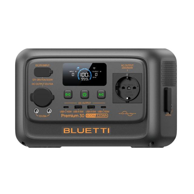 Преносима захранваща станция Bluetti Portable Power Station Premium 30 V2, 600W / 320 Wh